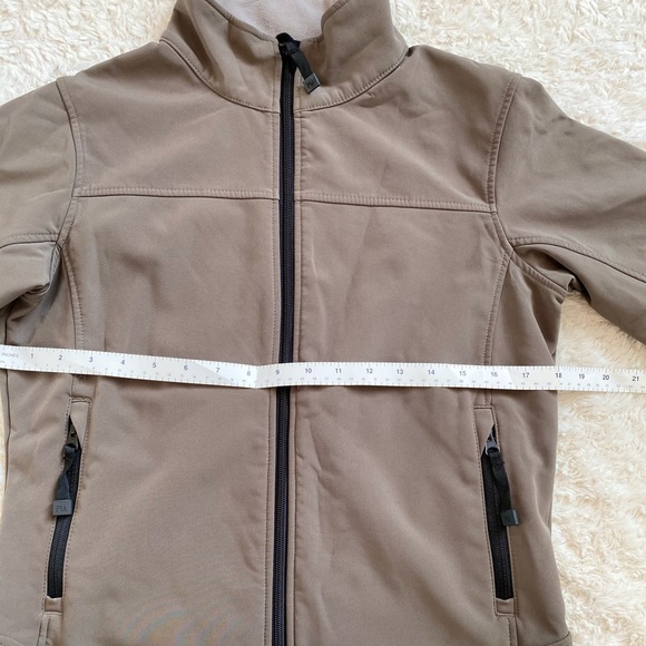 Dark/Olive green and grey rain coat/jacket- full length sleeve, collar neck - Picture 2 of 5